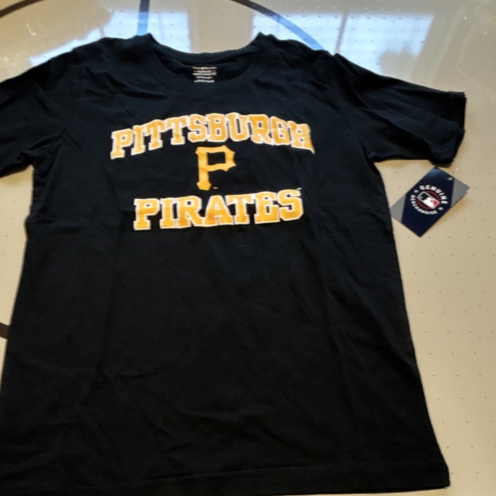 Genuine Merchandise Pittsburgh Pirates MLB Shirt Black L-G-14/16 Youth